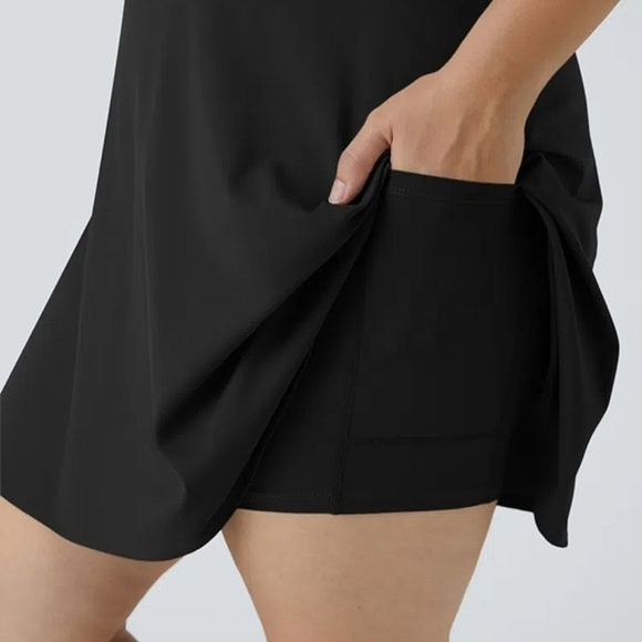 Halara Backless Twisted Active Dress in Black, Size 2X. NWT - Picture 6 of 8